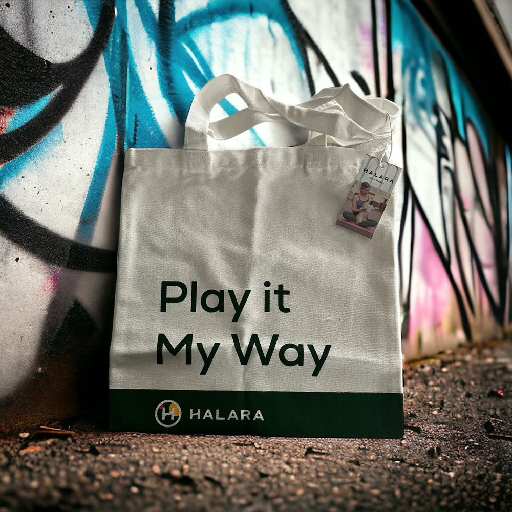 Play it My Way Canvqs Tote  by Halara